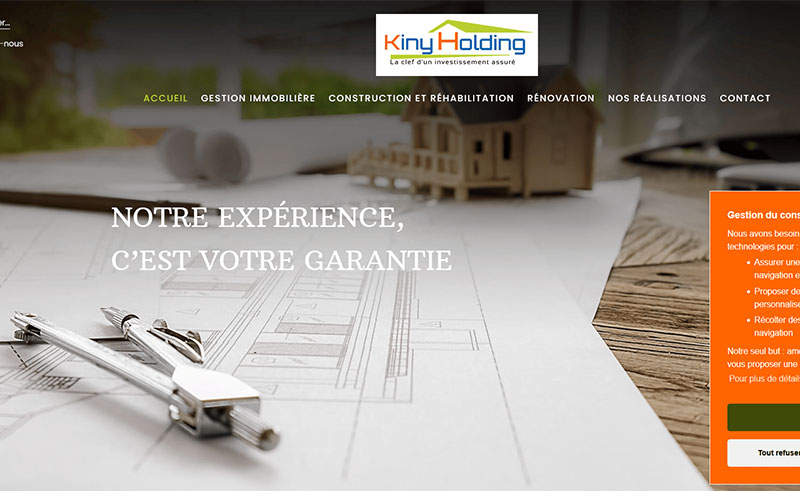 Site vitrine professionnel moderne